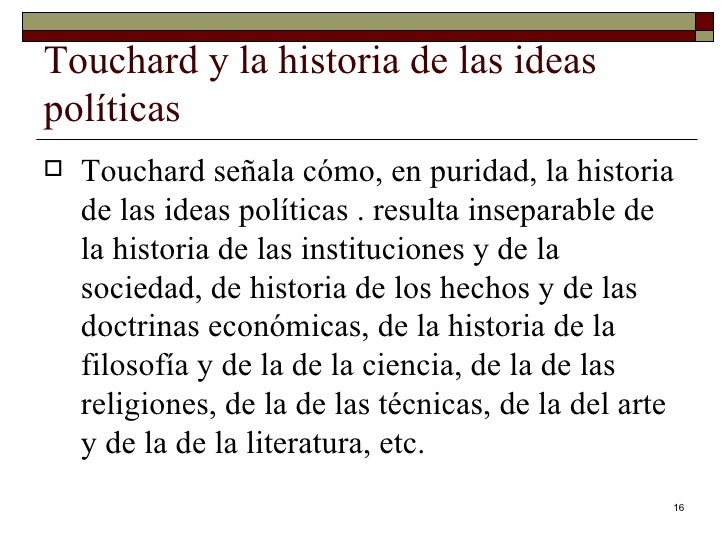 La historia de las ideas políticas como ciencia