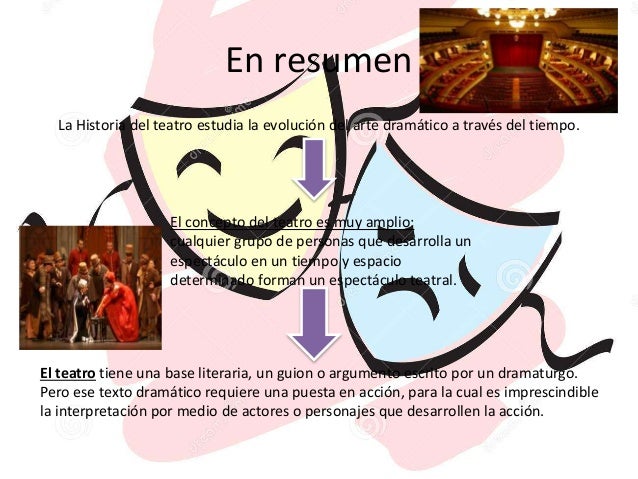 La historia del teatro