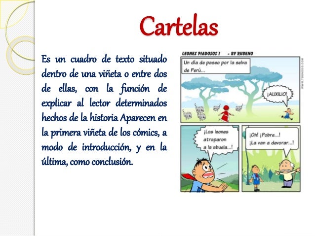 Resultado de imagen para cartelas en una historieta