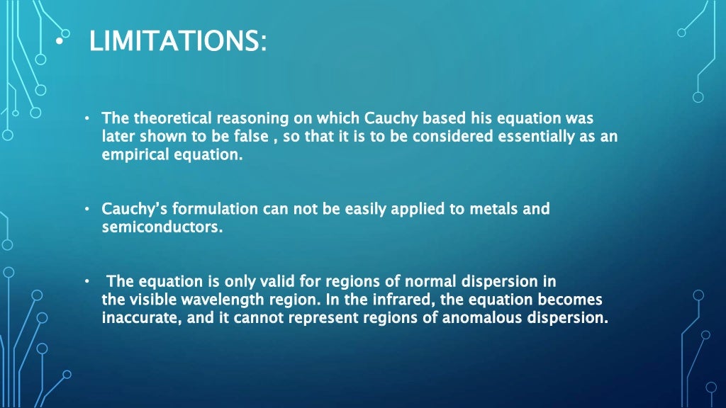 Cauchy's Equation & Cauchy's Constant Explained