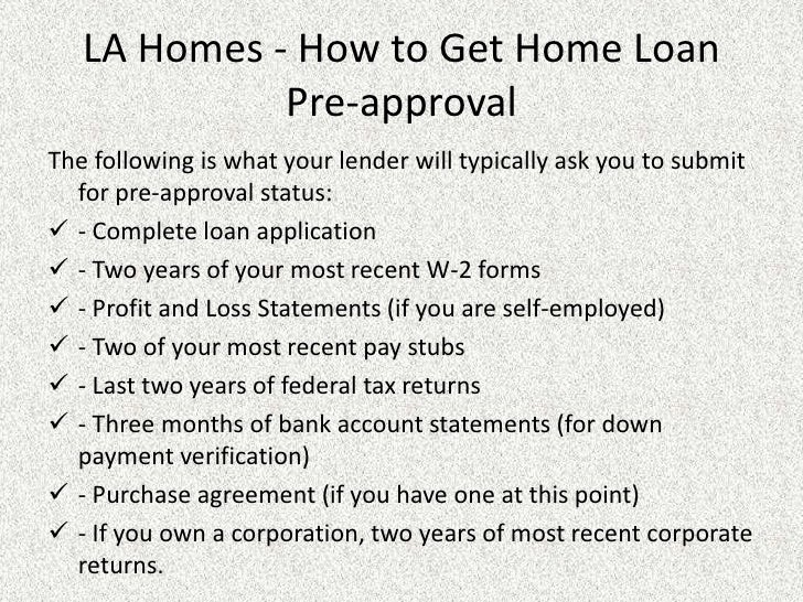 La Homes How To Get Home Loan Approval