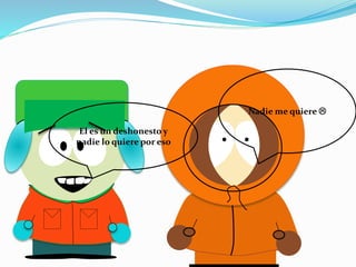 El es un deshonesto y
nadie lo quiere por eso
Nadie me quiere 