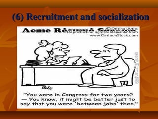 (6) Recruitment and socialization(6) Recruitment and socialization
 