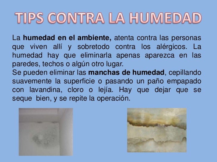 Como eliminar la humedad por condensacion