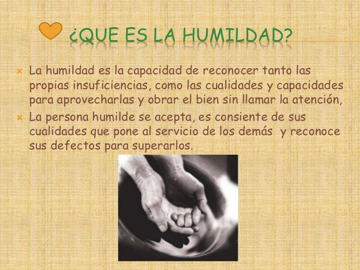 La humildad