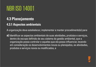 Levantamento de Aspectos e Impactos Ambientais