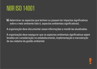 Levantamento de Aspectos e Impactos Ambientais