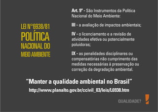 Levantamento de Aspectos e Impactos Ambientais