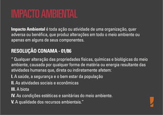 Levantamento de Aspectos e Impactos Ambientais