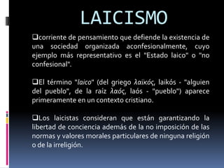 LAICISMO ,[object Object]