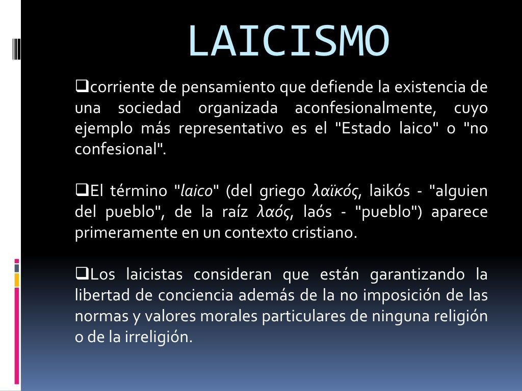 Laicismo