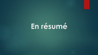 En résumé
 