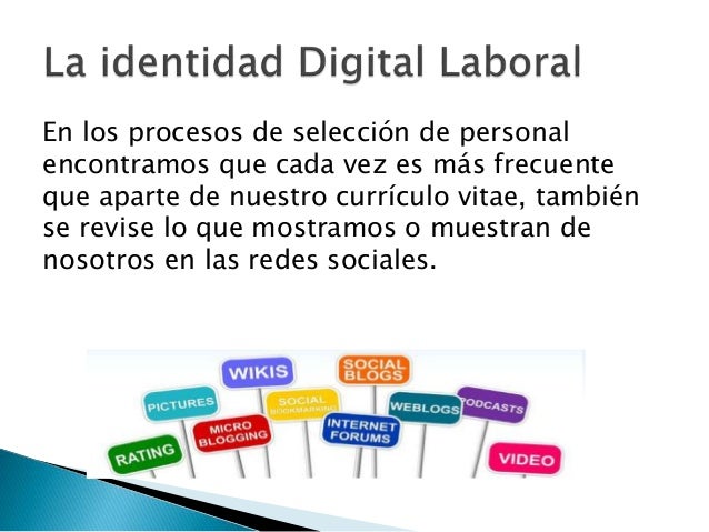 La identidad digital en el contexto laboral