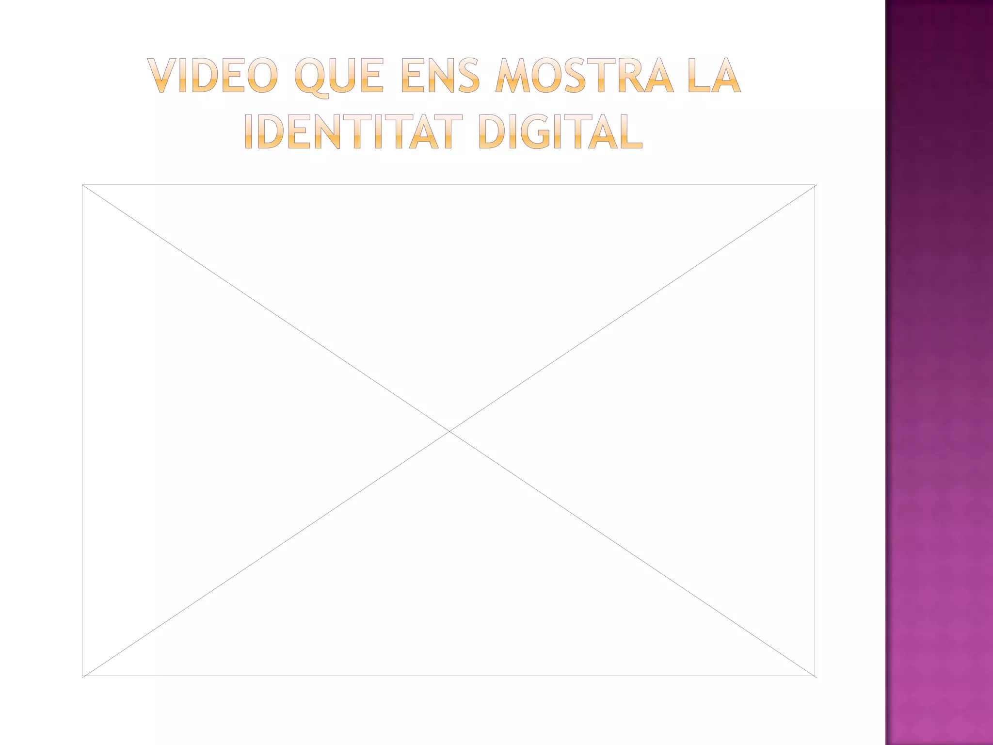VIDEO QUE ENS MOSTRA LA IDENTITAT DIGITAL