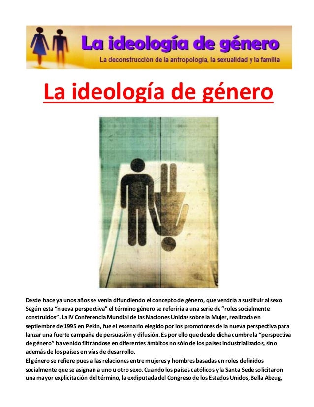 La ideología de género