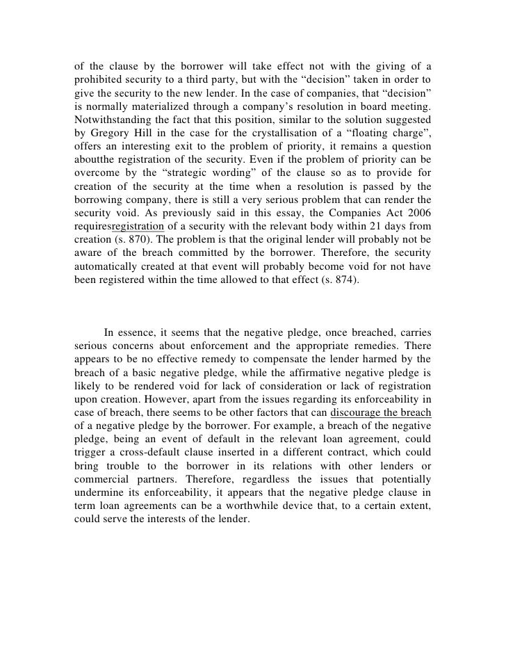 Negative essay