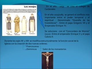 La iglesia catlica en la edad media | PPT