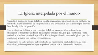 LA IGLESIA EN EL MUNDO DE HOY Y SU DESAFIOS | PPTX