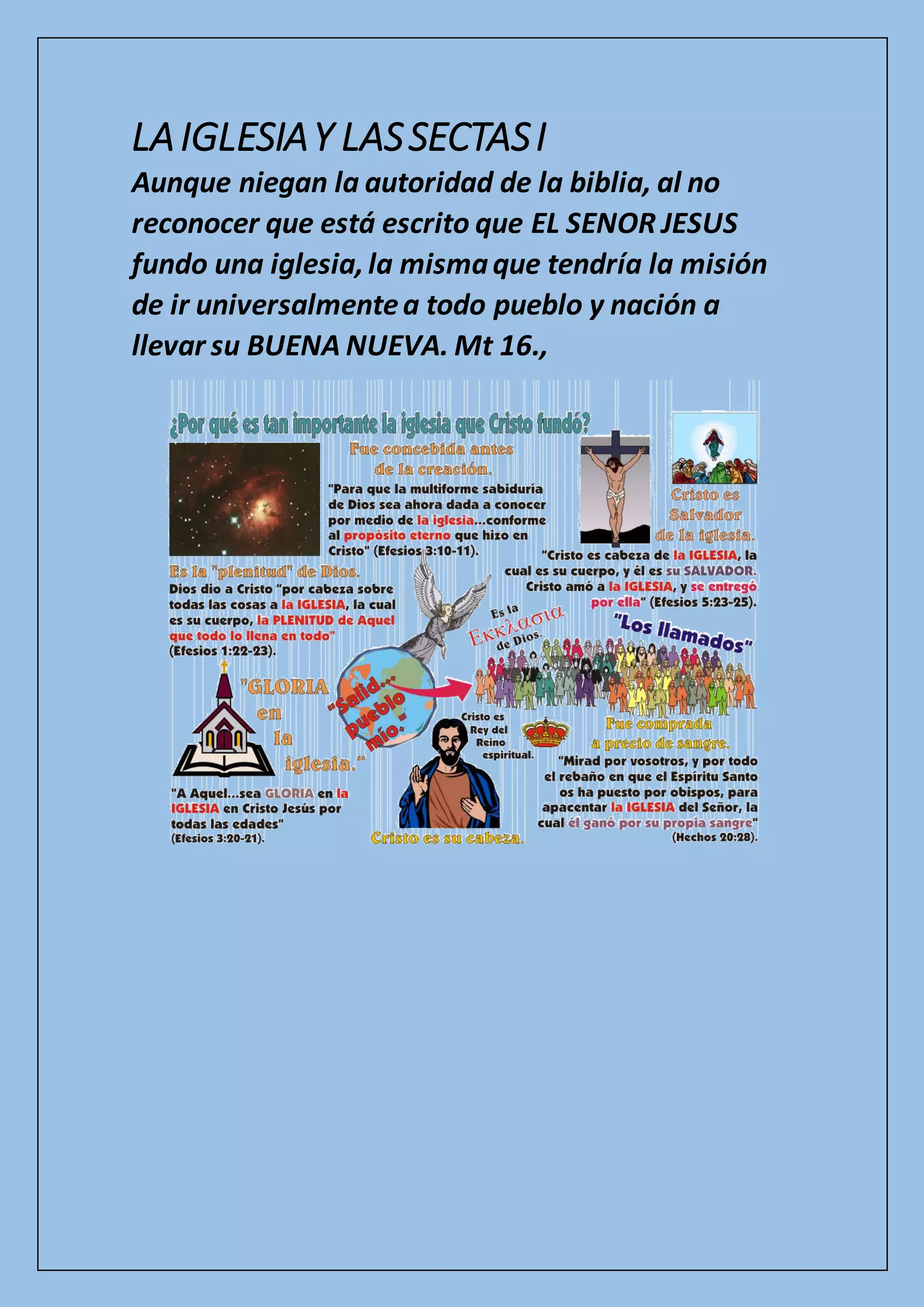 La iglesia y las sectas i | PDF