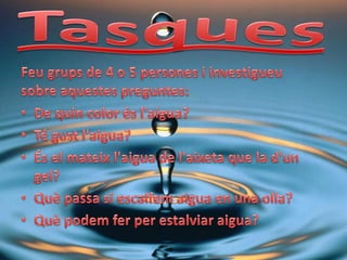 L’aigua, font de vida