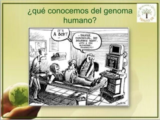 ¿qué conocemos del genoma 
humano? 
 