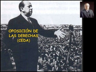OPOSICIÓN DE LAS DERECHAS  ( CEDA ) 