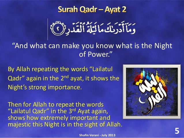 Lailatul Qadr The Night Of Power