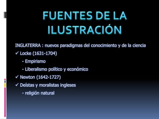  Deístas y moralistas ingleses     - religión natural