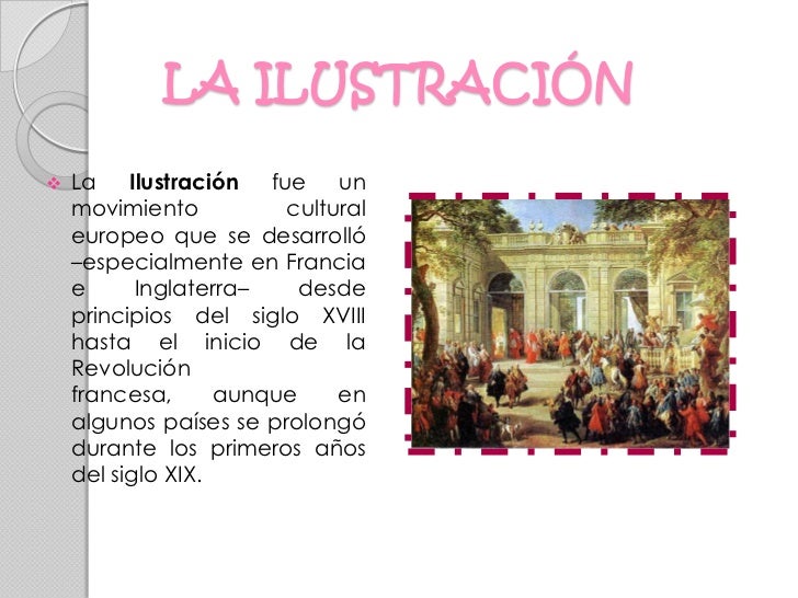 La ilustración en europa La ilustración en europa