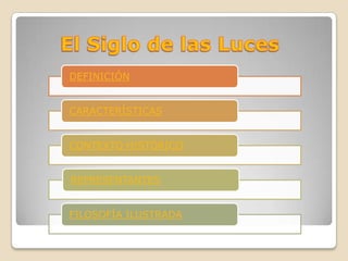 El Siglo de las Luces