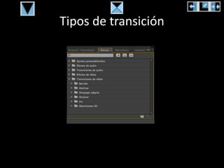 Tipos de transición
 
