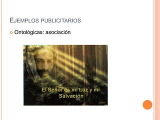 Ejemplos publicitariosOntológicas: asociación 