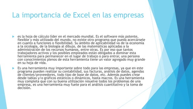 Ensayo Sobre La Importancia De Excel