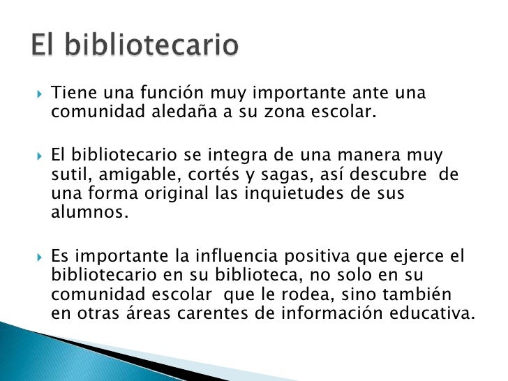 La Importancia De La Biblioteca Escolar