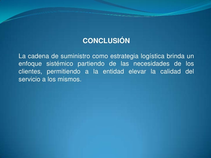 La Importancia de la Cadena de Suministro