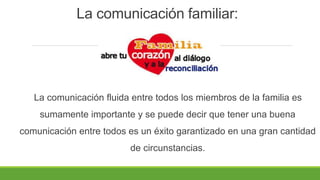 La importancia de la comunicación familiar | PPTX