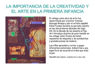 La importancia de la creatividad y el arte en la primera infancia | PDF