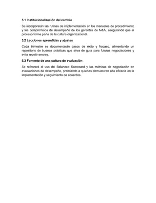 La importancia de la fase de implementación de un acuerdo para que una ...