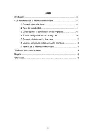 La importancia de la información financiera | PDF