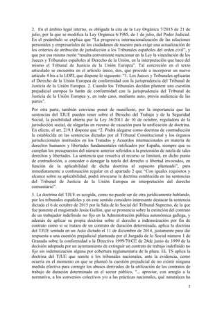 La importancia de la jurisprudencia del Tribunal de Justicia de la ...