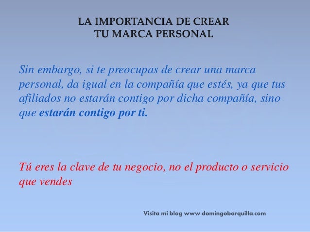 La Importancia de la Marca Personal en los Negocios por Internet