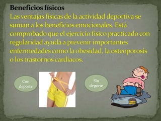 Con       Sin
deporte   deporte
 