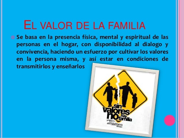 La importancia de los valores en la familia