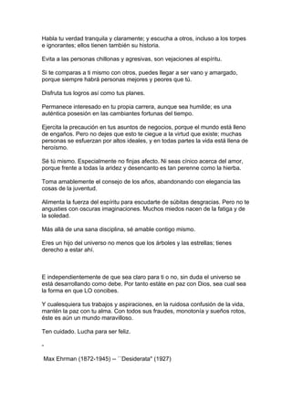 La importancia del silencio