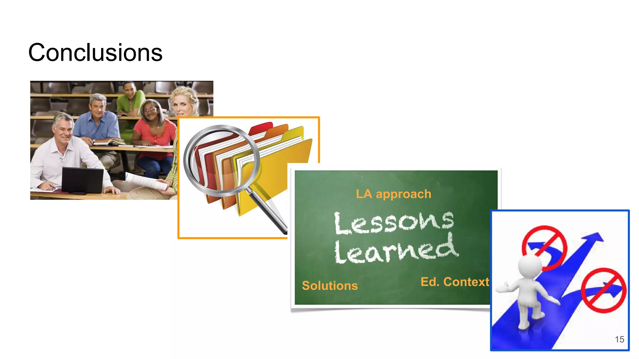 Conclusions
LA approach
Solutions Ed. Context
15
 