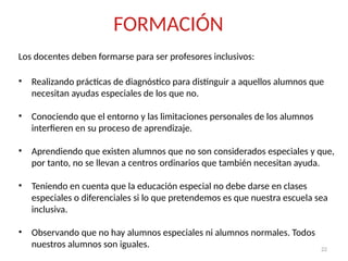 La inclusión educativa para escuelas inclusivas | PPTX