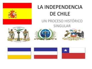 LA INDEPENDENCIA
DE CHILE
UN PROCESO HISTÓRICO
SINGULAR
 