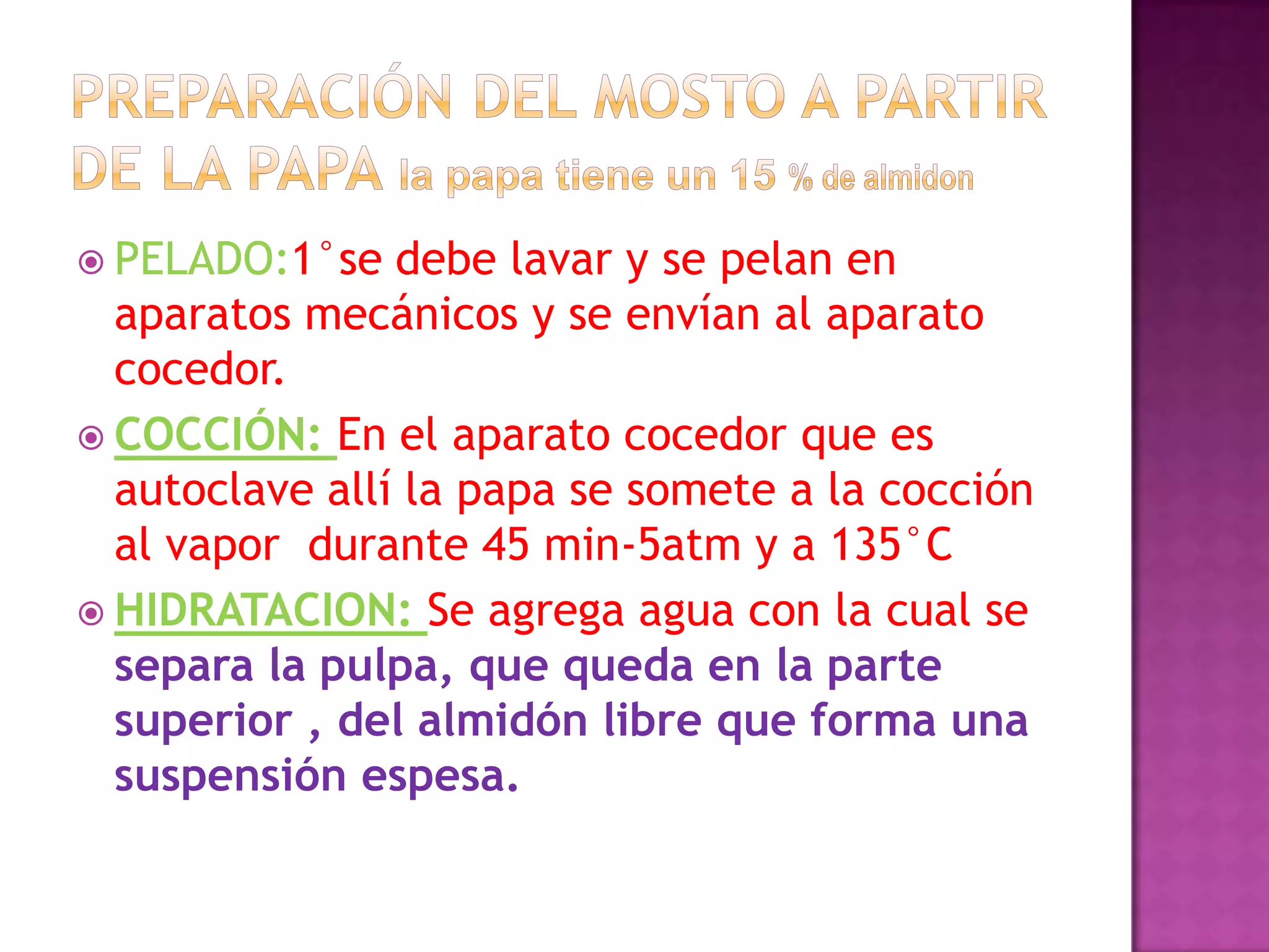 Como Obtener Alcohol A Partir De La Papa