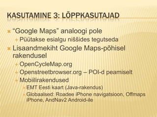 Ways.Nodes....Tagshighway=residentialname=Promenaadiamenity=pubname=Ristiisa
