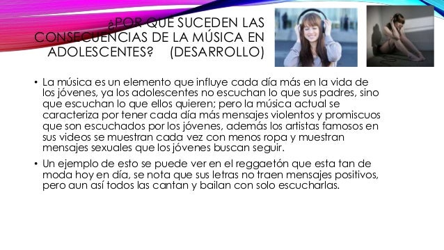 La influencia de la música en adolescentes